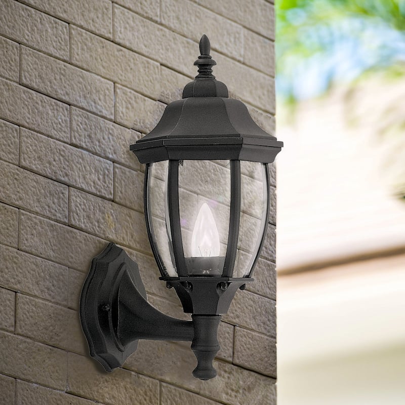 Tiverton 6" Wall Lantern - Black