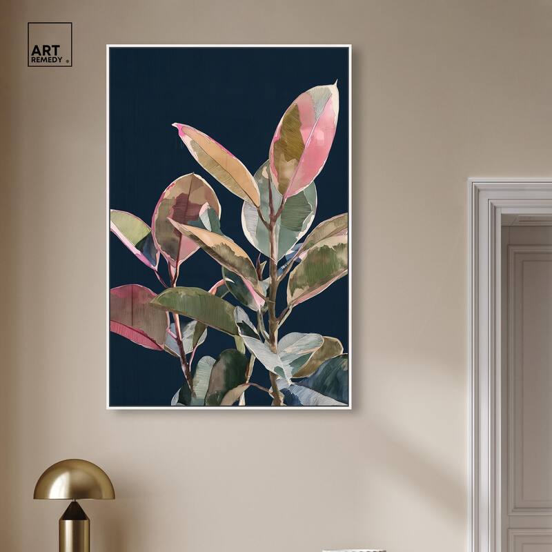 Fuchsia Frond II Canvas by Art Remedy