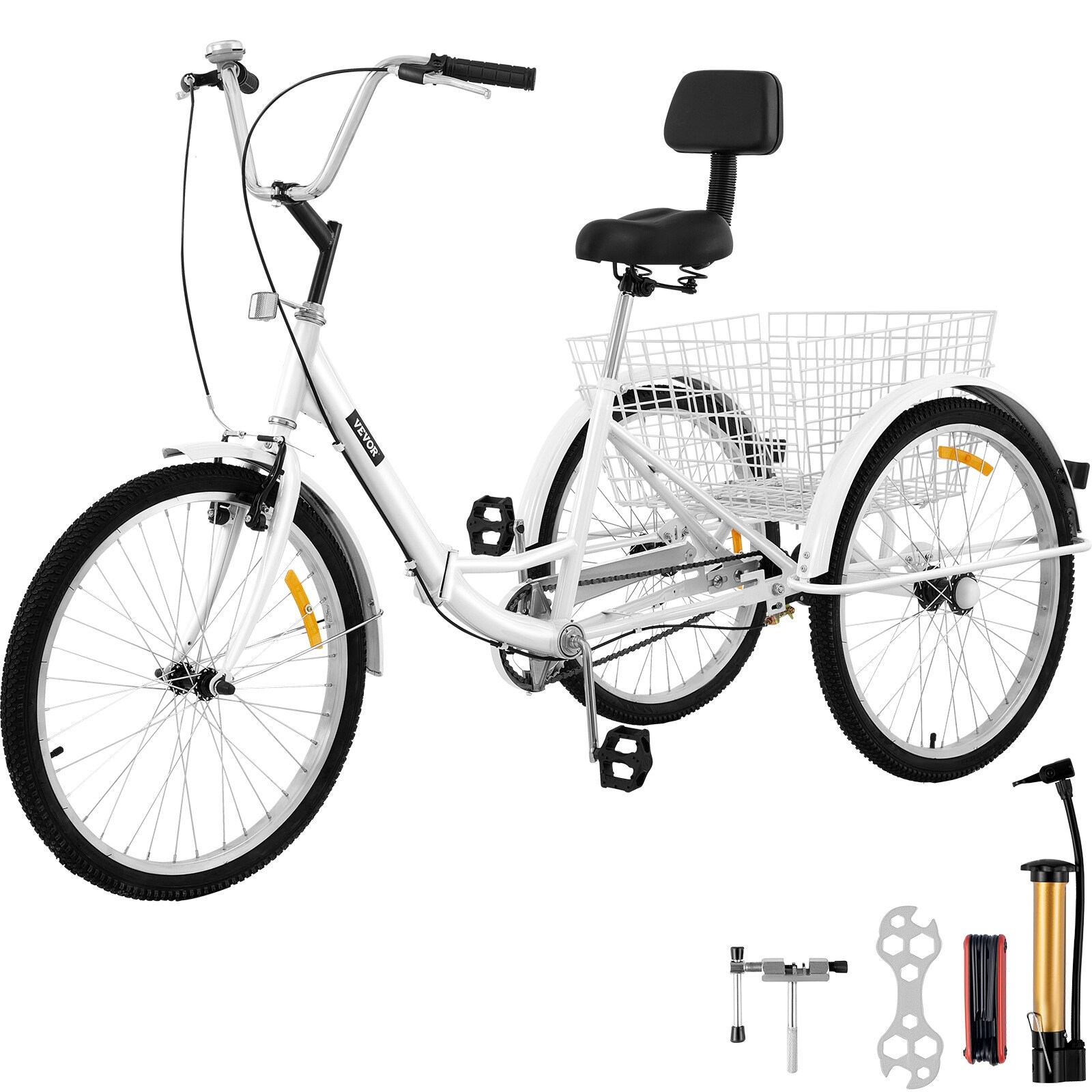 Rear basket for best sale 3 wheel bike
