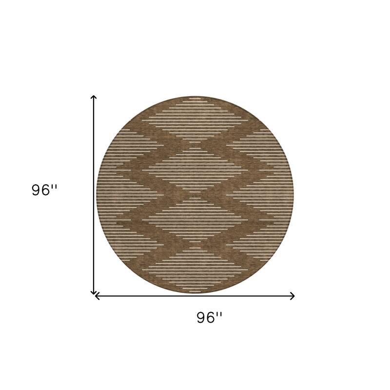 HomeRoots Geometric Transitional Rectangle Outdoor Rug