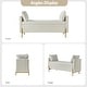 preview thumbnail 43 of 43, Angelus Modern 56''W Upholstered Flip Top Storage Bench withTwo Pillows and Arms by HULALA HOME