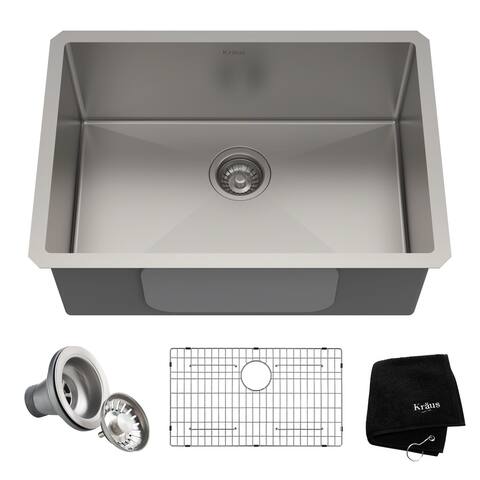 KRAUS Standart PRO Stainless Steel 26 inch Undermount Kitchen Sink