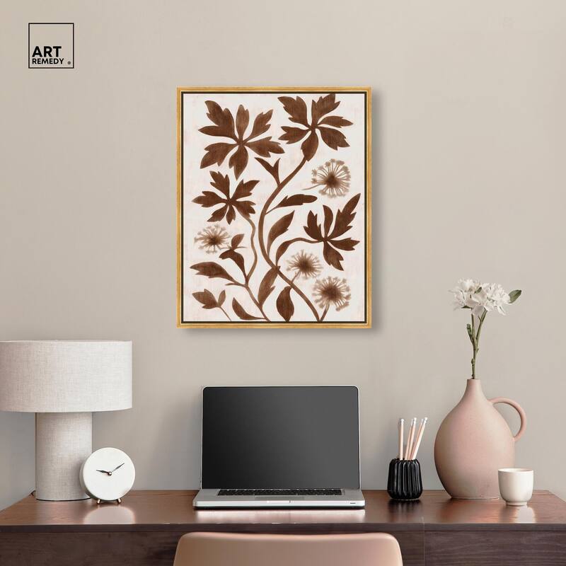 Sepia Sepal I Canvas by Art Remedy