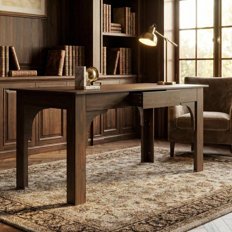 68.9" Working Desk Wood Dining Table with 6 Drawers Kitchen Table Rectangular Writing Table