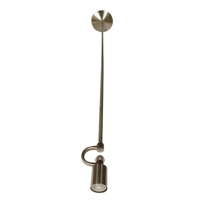Pendant Light Fixture Brushed Nickel Vintage Ceiling Light 1-Light Hanging Lamp - 4.75