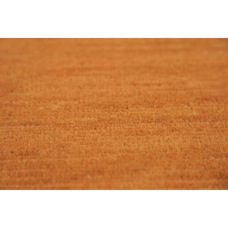Rust Gabbeh Oriental Runner Rug Hand-Knotted Wool Carpet - 3'5" x 6'6"