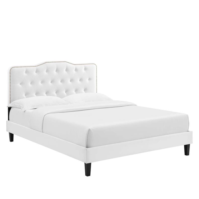 Amber Performance Velvet Twin Platform Bed