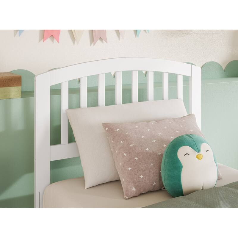 AFI Richmond Headboard with Attachable Charger - White - Twin