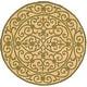 preview thumbnail 81 of 128, Safavieh Hand-hooked Chelsea Cherrelle Country Oriental Wool Rug 3' - Yellow/Light Green - Runner/Round