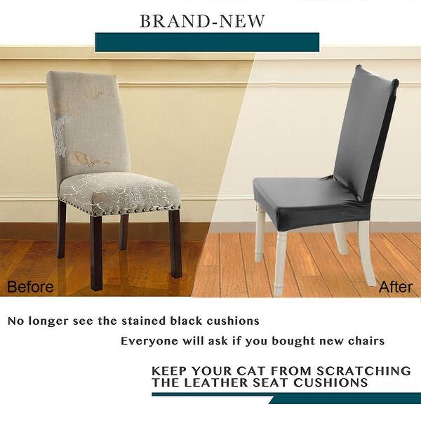 Shop Spandex Stretch Washable Dining Room Stool Chair Cover Protector Slipcover Gray Free Shipping On Orders Over 45 Overstock 16637779