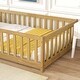 preview thumbnail 5 of 22, Rubber Wood Floor Bed with Fence and Door,Twin Size