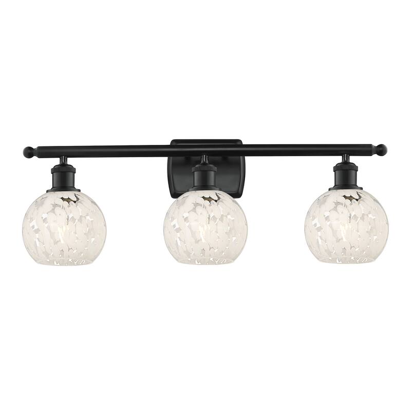 Innovations Lighting 516-3W-9-26-White Mouchette-Bathroom Vanity Light