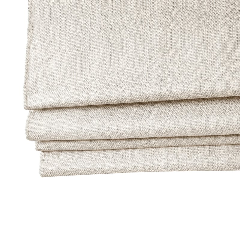 Basketweave Room Darkening Cordless Roman Shade
