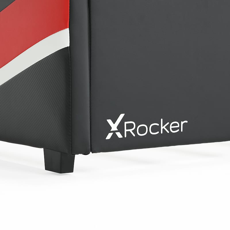 X Rocker Orion eSports Gaming Bed Frame, Black/Red, Twin