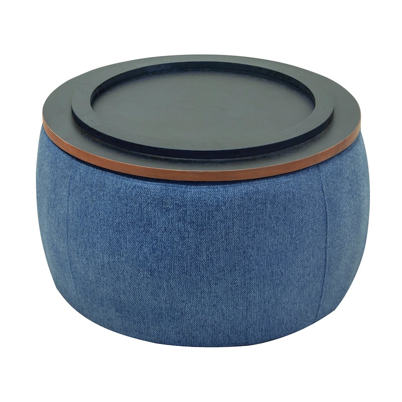 Round Storage Ottoman