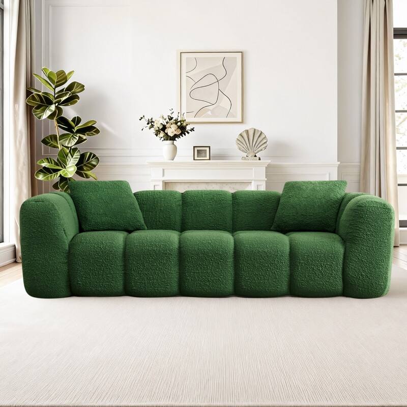 Spruce & Spring Compressed 3 Seat Boneless Sofa for Living Room