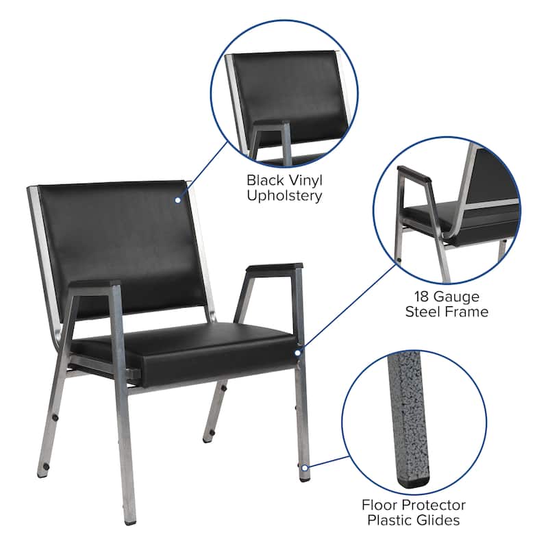 1500 lb. Rated Antimicrobial Bariatric Medical Reception Chair