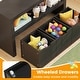 preview thumbnail 41 of 42, Costway Storage Cabinet 3 Drawer Chest w/Wheels Large Storage Cube - See Details