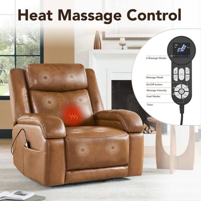 Spruce & Spring Dual Motor Power Lift Recliner Chair for Elderly with Massage and Heat