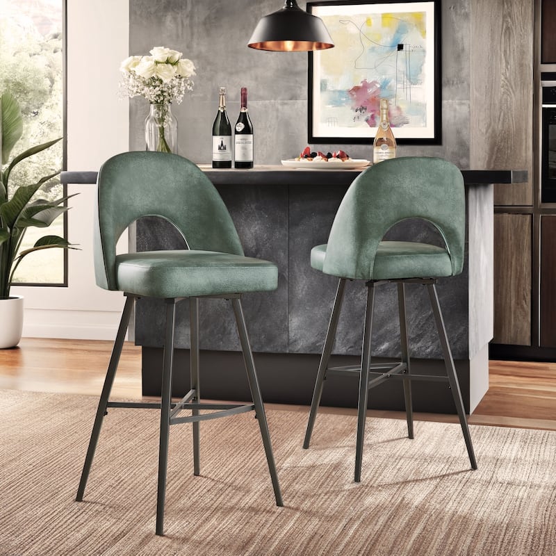 Vaduz Metal Swivel Stools (Set of 2)