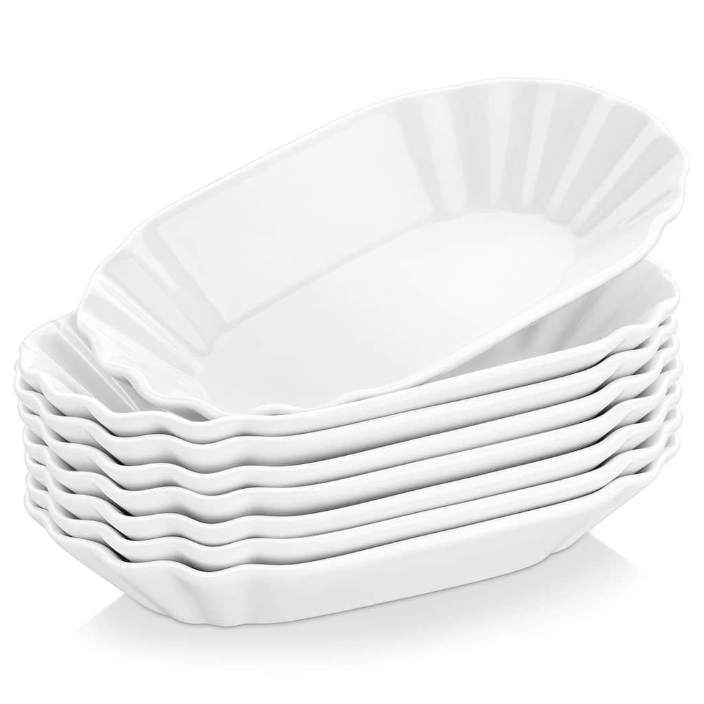 MALACASA Series Regular 7.8-Inch Porcelain Serving Dishes