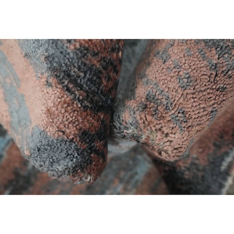 Hand Knotted Oriental Viscose Silk Carpet Modern Animal Pictorial Multi-Colored Abstract Area Rug - 4' 0'' X 2' 0''