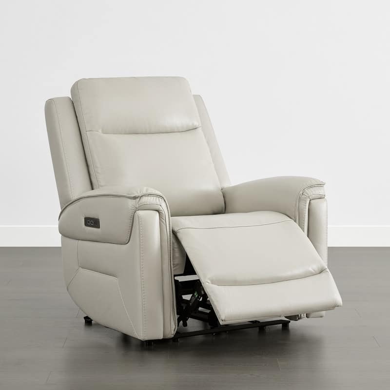 Spruce & Spring Dual Motors Genuine Leather Zero Gravity Recliner with Power Headrest