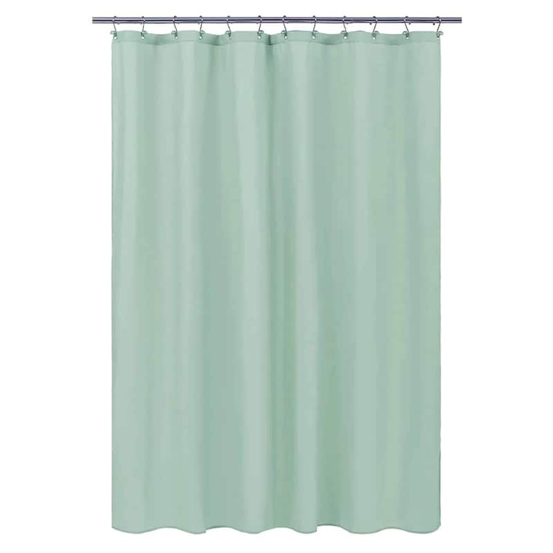 Extra Long Waterproof Shower Curtain Liner 71x79 Inches - Almond Green - 71Wx79H Inch /180cmx200cm