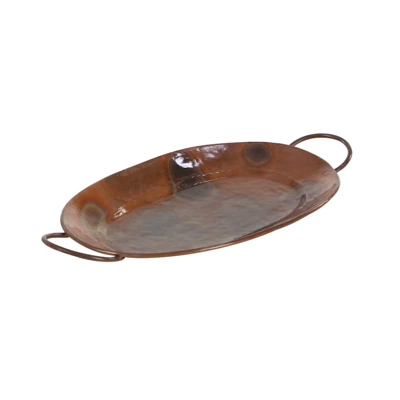 Metal Tray - Set of 3 Copper - Roche River Decor - 13"W x 27"L x 3"H