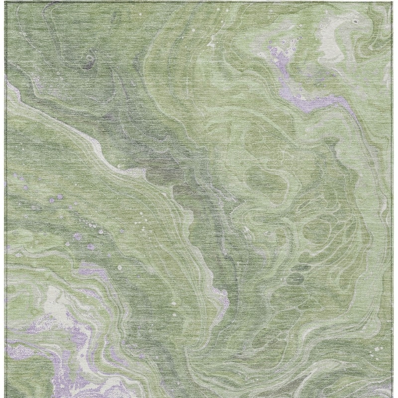 HomeRoots Abstract Transitional Rectangle Outdoor Rug