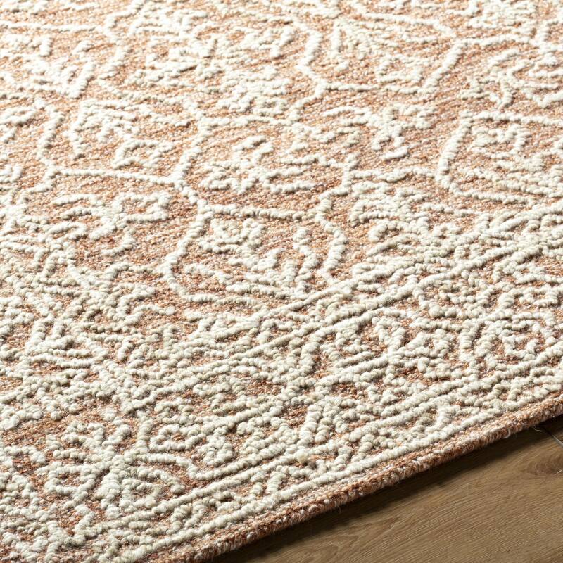 Livabliss Sicily Casual Solid Color Wool Area Rug