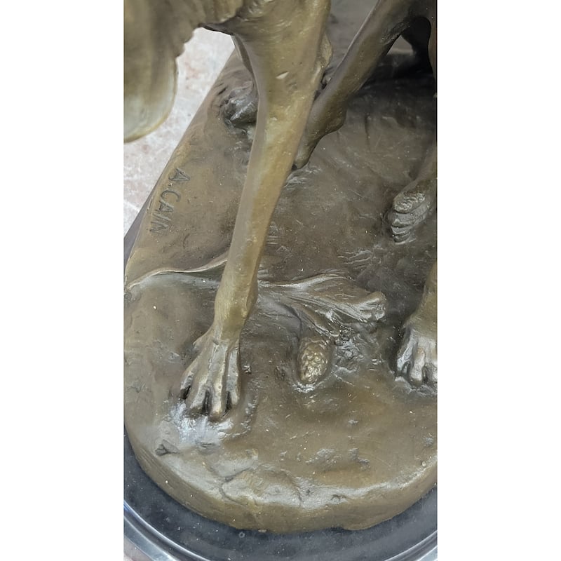 Service Imitative Dogs Hunting Hound Retriever Imitative Dog Hot Cast Bronze Sculpture Statue Decor