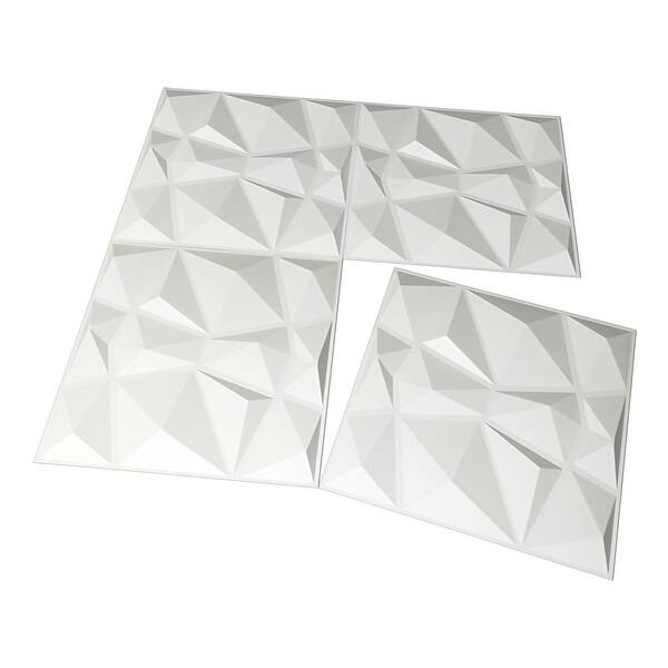 Shop Art3d 3d Wall Panels Pvc Diamond Design 32 Sq Ft