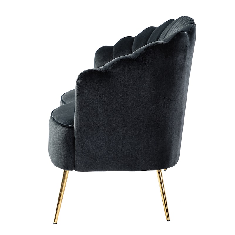 Xabier 52''Loveseat with Flower Shaped Back Design