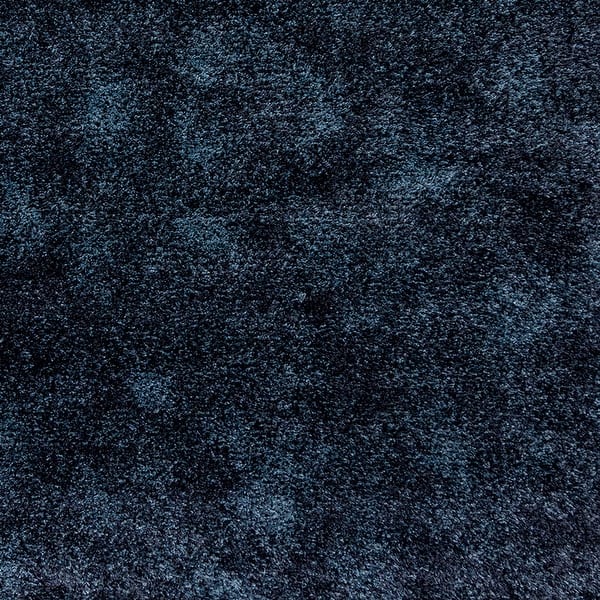 Gertmenian Ultimate Shag Solid Dark Blue Plush Shag Area Rug On Sale