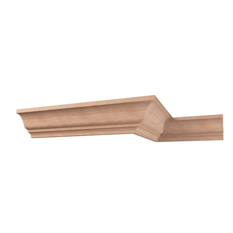 WM45: 3-7/10-in H x 3-3/4-in P x 5-1/4-in F x 96-in L Americraft Solid Hardwood Stain Grade Crown Moulding