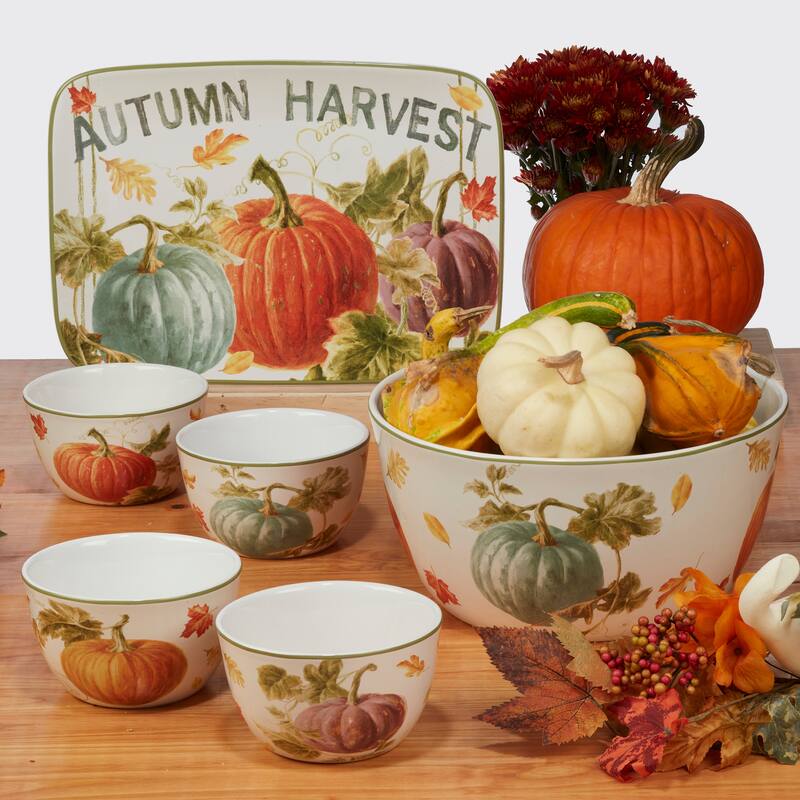 Certified International Autumn Harvest Rectangular 14 x 10-inch Platter - 14" x 10" x 1"