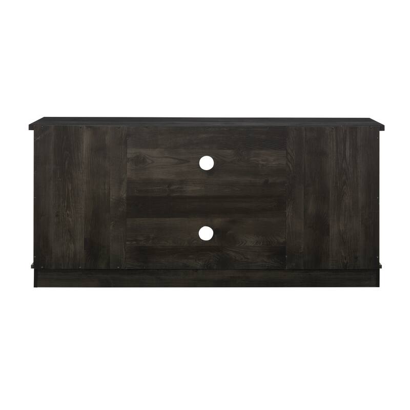 59" TV Stand with Sliding Glass Doors and Adjustable Shelves for TVs Up to 65"