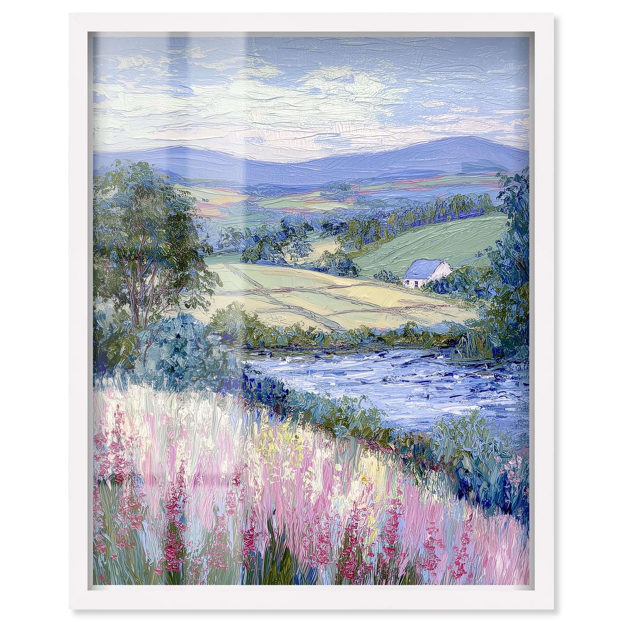 Wildflowers III Living Room Wall Art Shadowbox Print by Art Remedy