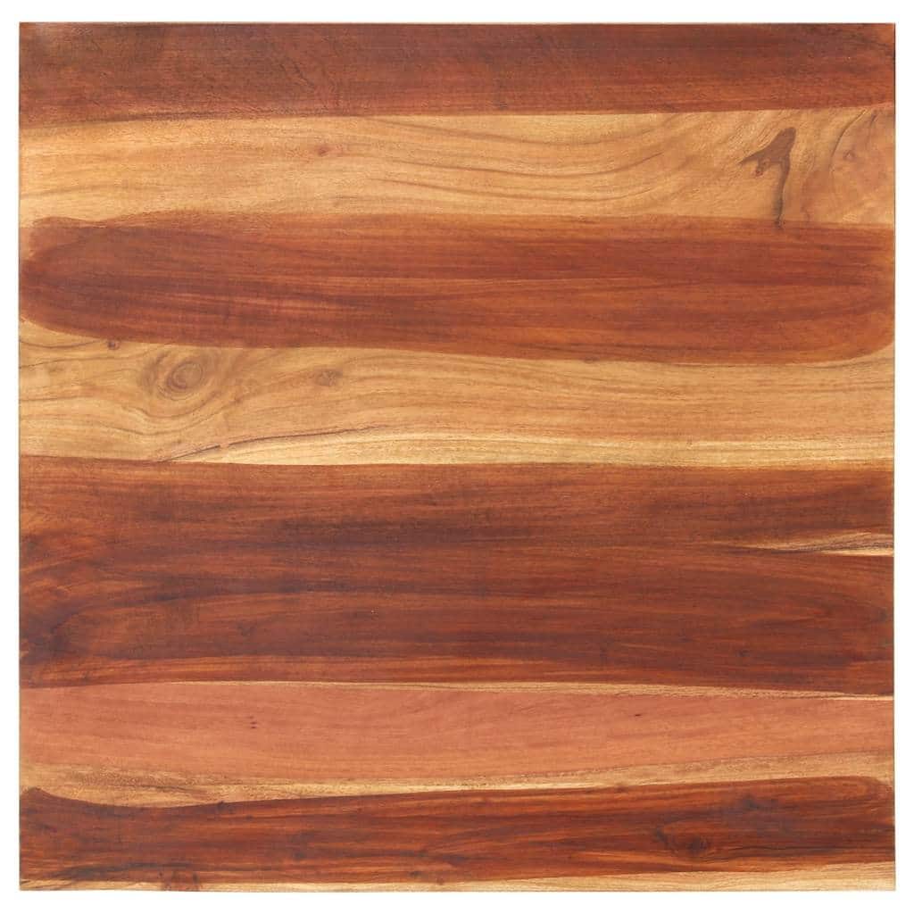 vidaXL Table Top Replacement Board Dining Room Tabletop Solid Wood Acacia - 27.6 x 27.6 x 1.1 in