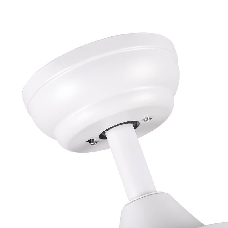 Whisper-Quiet Motor Wooden Ceiling Fan with Light and Remote, 6-Speed Reversible DC Motor, 3-Color Light Settings