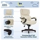 preview thumbnail 17 of 75, Serta Conway Big and Tall Executive Office Chair with Wood Accents