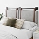 preview thumbnail 6 of 30, Nathan James Harlow Wall Mount Upholstered Headboard with Metal Rail Grey - King