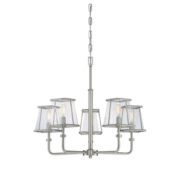 Savoy House 1 650 5 Damascus Light Chandelier Satin Damascus 5 Light Chandelier