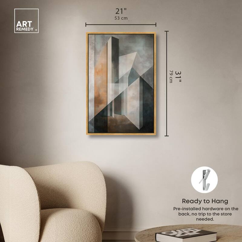Spatial Geometry Canvas by Art Remedy