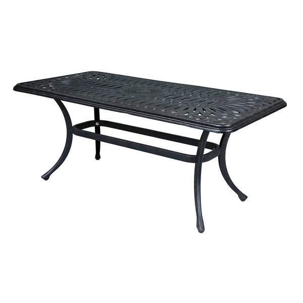Montreal Cast Aluminum Outdoor Rectangle Coffee Table - 42 ... (600 x 600 Pixel)