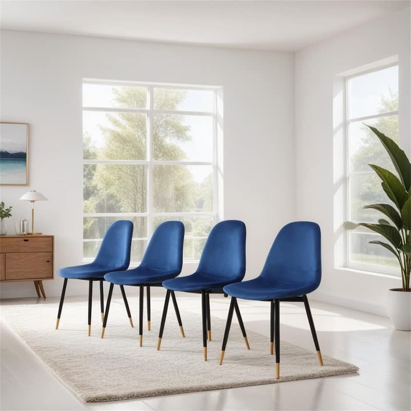 Contemporary Fabric Dining Chairs,Set of 4