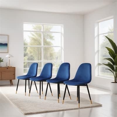 Contemporary Fabric Dining Chairs,Set of 4