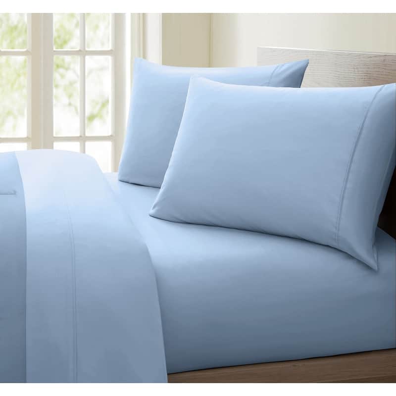 1000 Thread Count Cotton-rich Deep Pocket Sheet Set - Blue - King