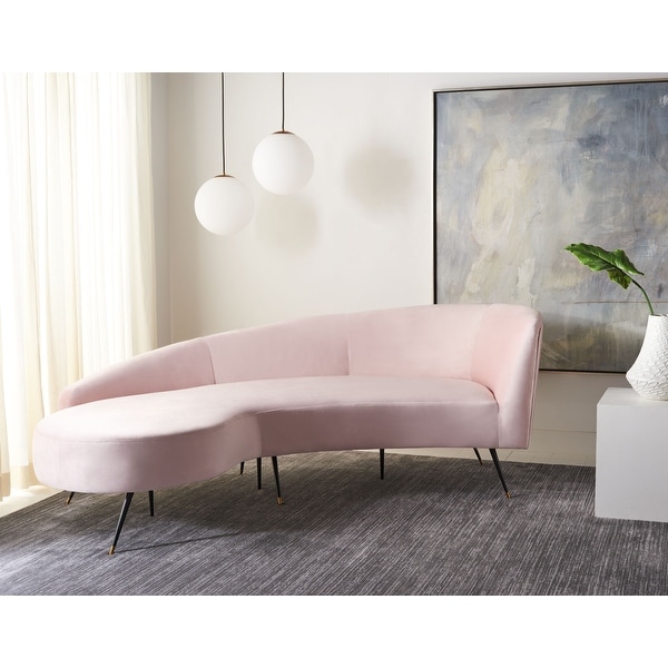 SAFAVIEH Couture Evangeline Velvet Parisian Sofa On Sale Bed